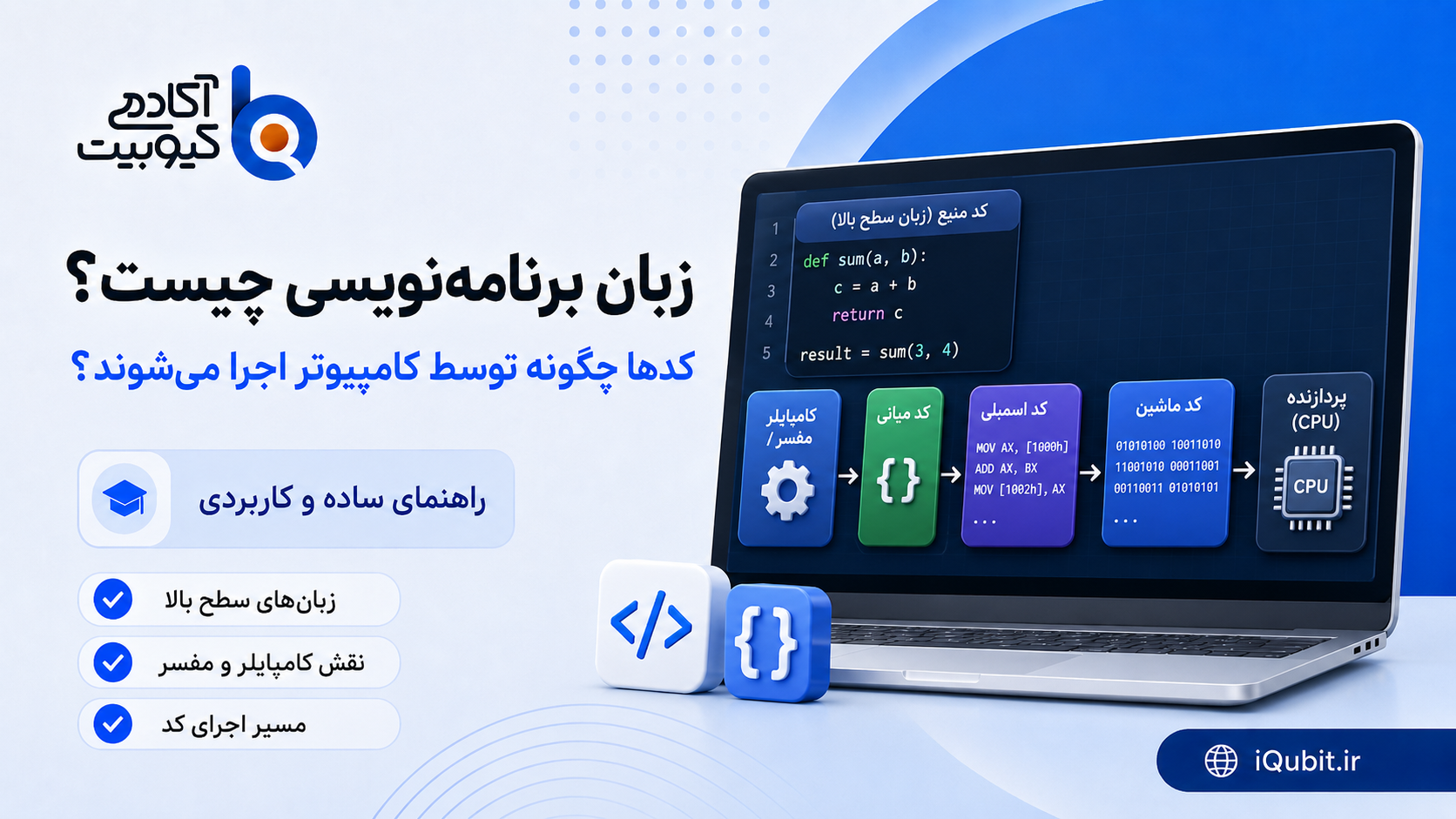 زبان برنامه‌نویسی چیست؟ کدها چگونه اجرا می‌شوند؟